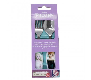 Set 2 cubiertos metalicos Frozen Disney