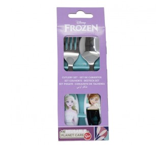 Set 2 cubiertos metalicos Frozen Disney