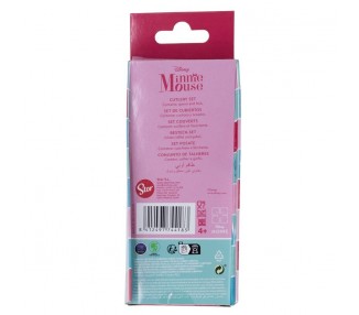 Set 2 cubiertos metalicos Minnie Disney