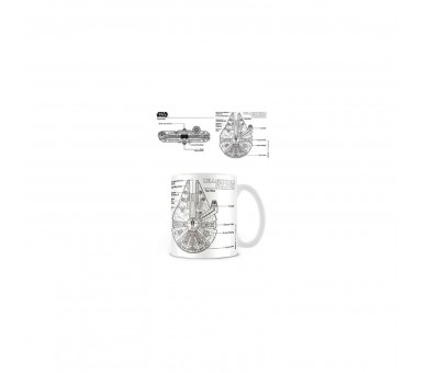 Taza Millennium Falcon Sketch Star Wars