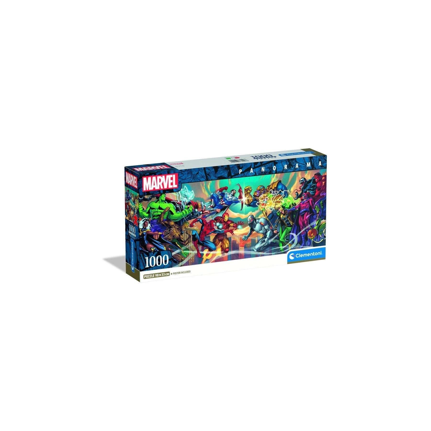 Puzzle Panorama Heroes Vs Villanos Marvel 1000Pzs