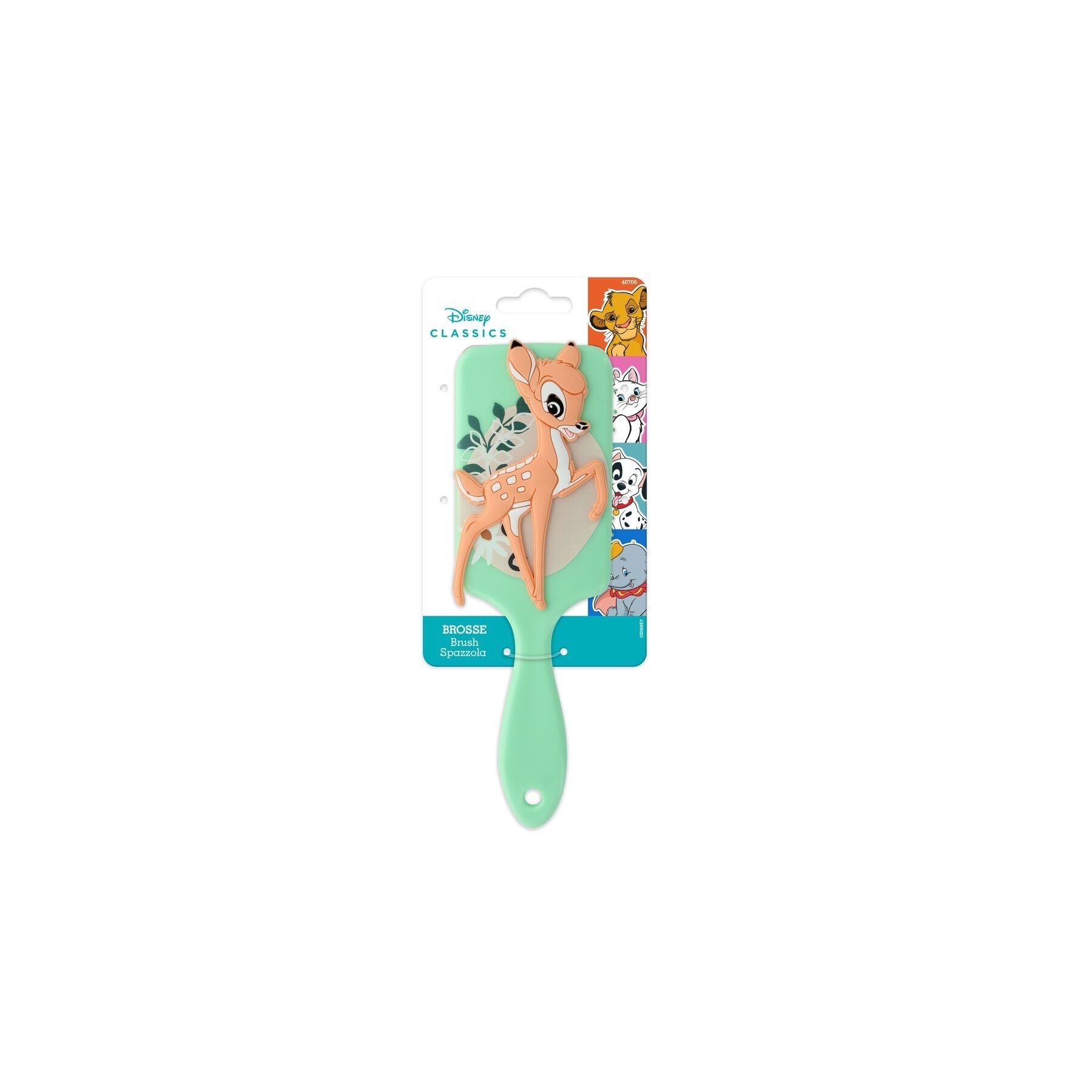 Cepillo Pelo 3D Bambi Disney 3 Unidades