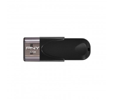 Pny Pen Drive 32Gb Usb 2.0 Attache 4 Black R: 25Mb/S W: 8Mb