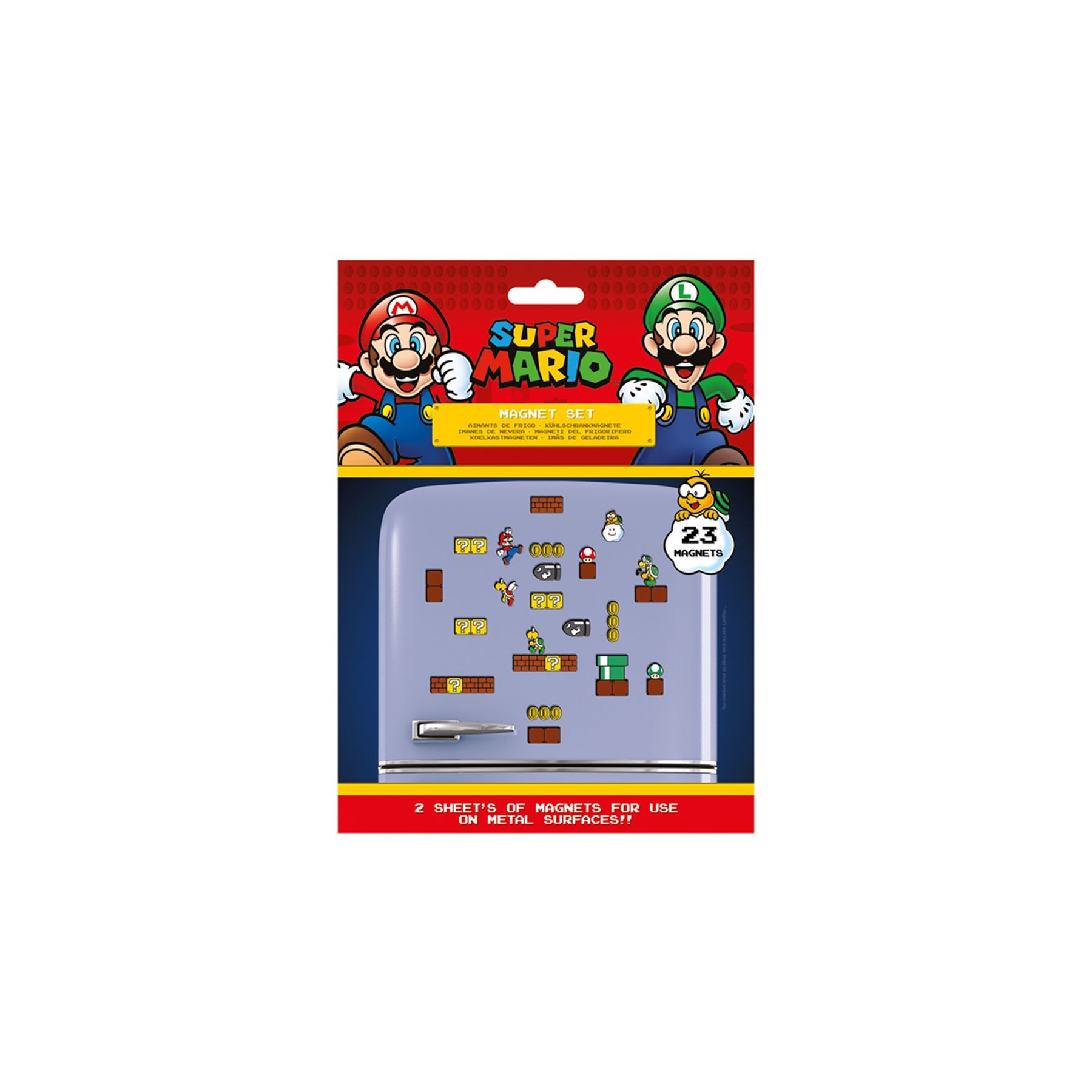 Set De Imanes Super Mario Reino Champiñón