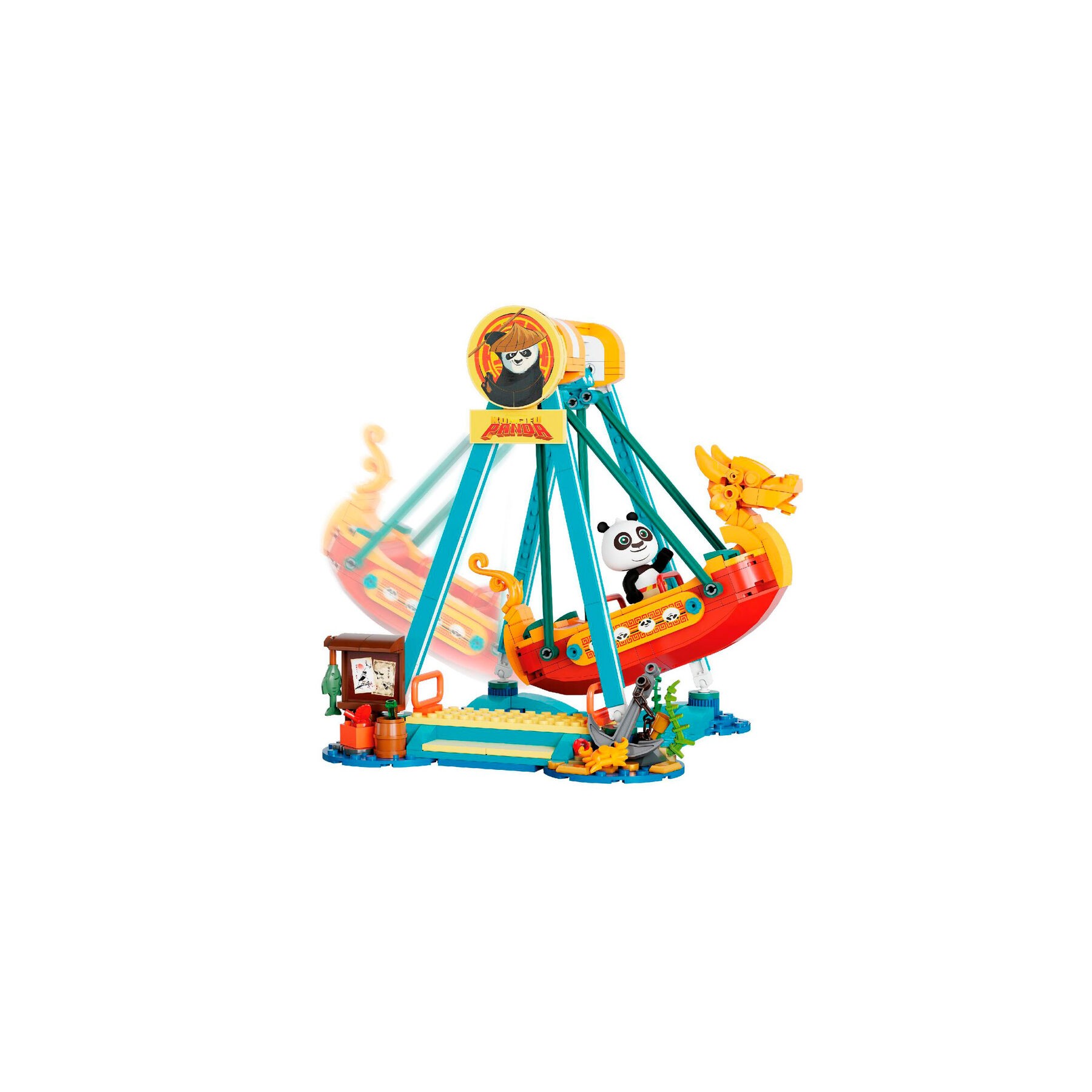 Kit construccion Paseo en Barco Pirata Kung Fu Panda 379pzs