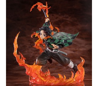 Figura Tanjiro Kamado Kyojuro Rengokus Sword Guard Demon Slayer Kimetsu no Yaiba 19,5cm