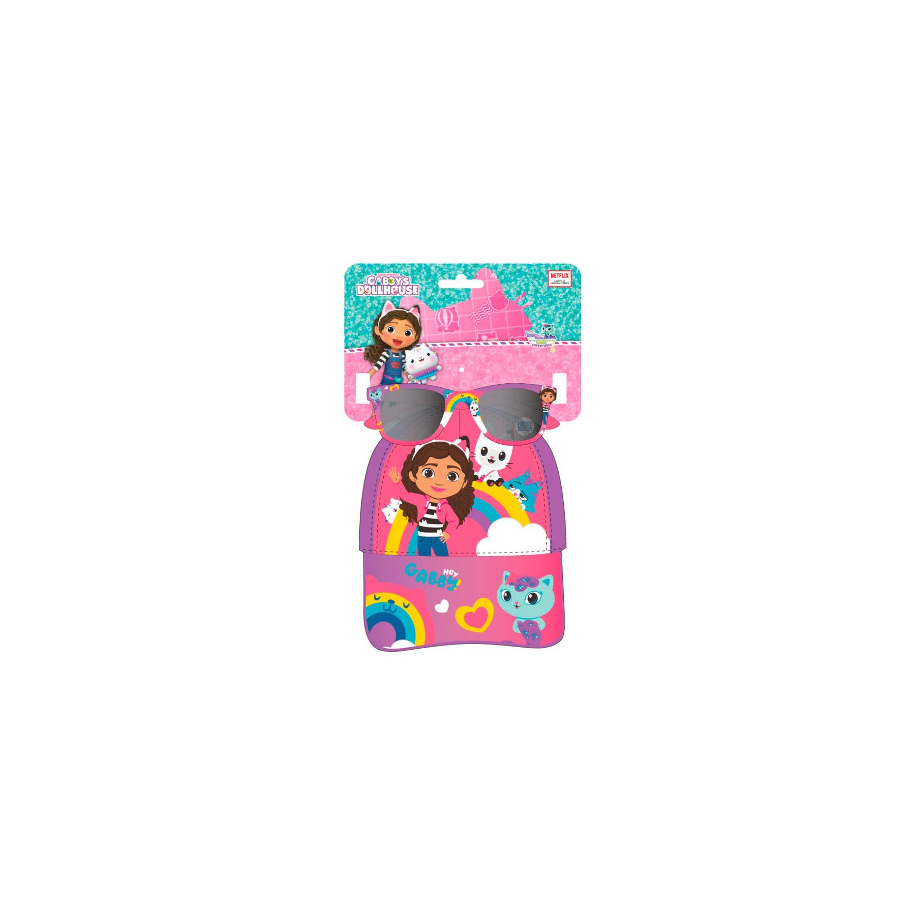 Set gorra + gafas sol La Casa de Muñecas de Gabby