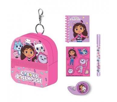 Set papaleria Mini Mochila La Casa de Muñecas de Gabby