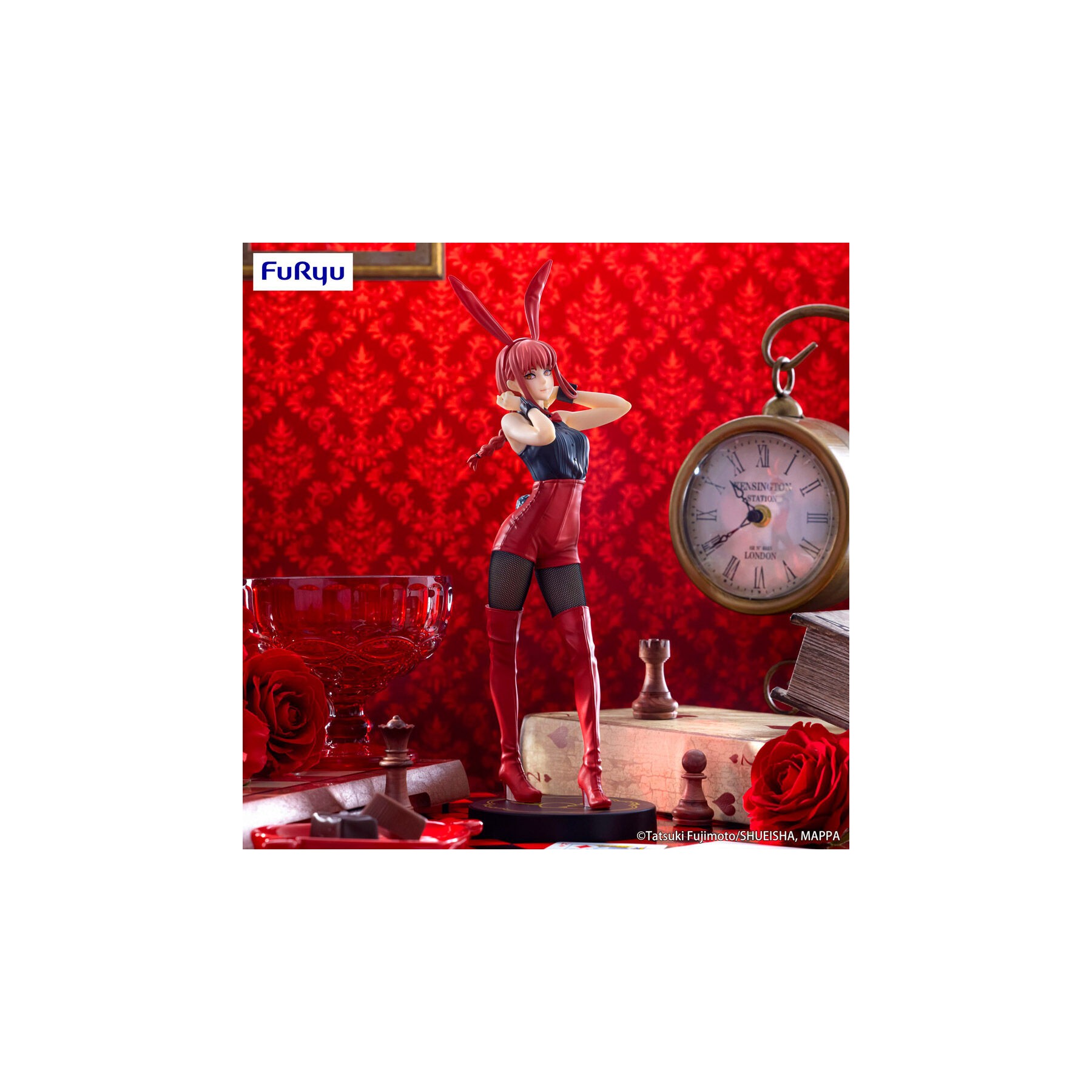 Figura Makima Red Color Bicute Bunnies Chainsaw Man 30cm
