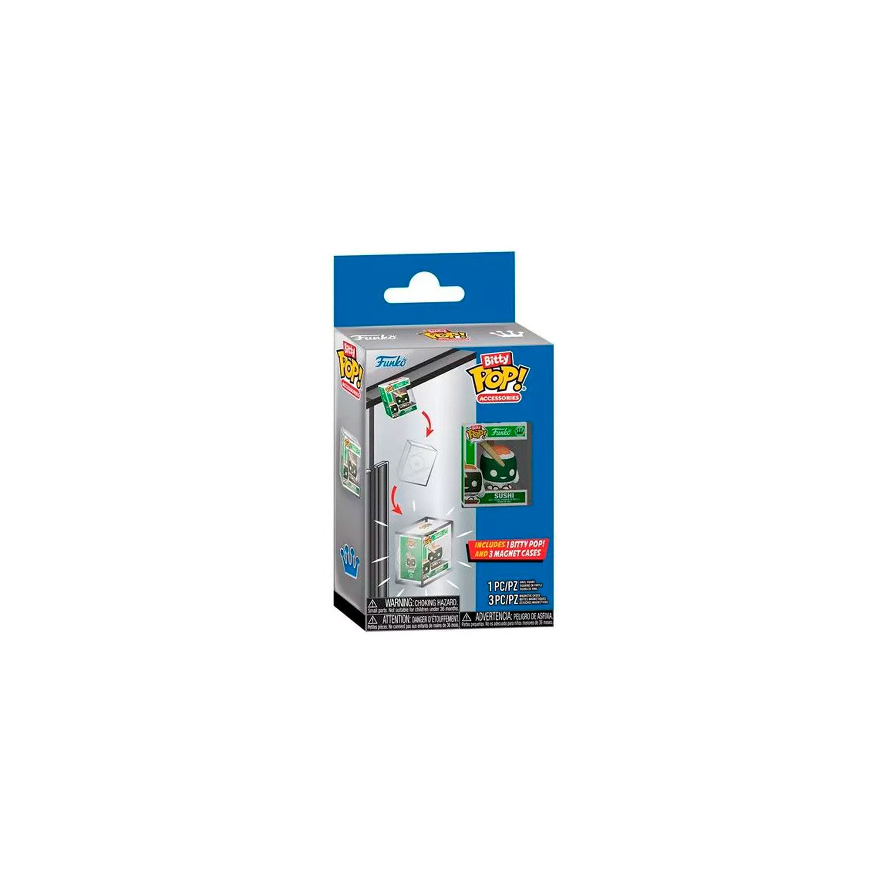 Blister 3 cajas magneticas + Bitty POP