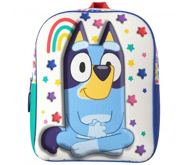 Mochila 3D Rainbow Bluey 30cm
