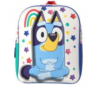 Mochila 3D Rainbow Bluey 30cm