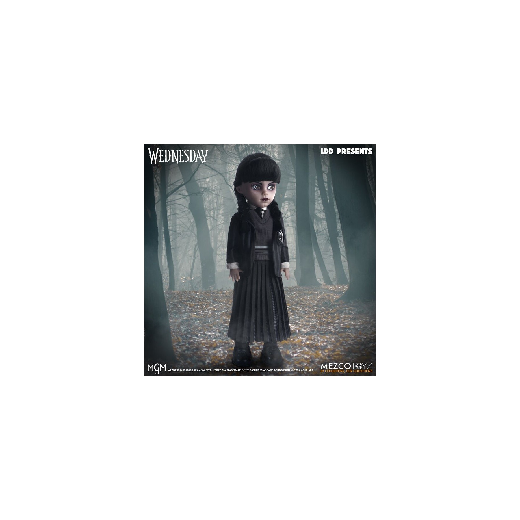 Muñeca Miercoles Uniforme Wednesday Living Dolls 25