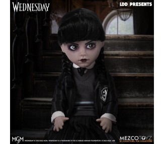 Muñeca Miercoles Uniforme Wednesday Living Dolls 25,5cm