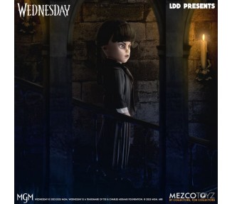 Muñeca Miercoles Uniforme Wednesday Living Dolls 25,5cm