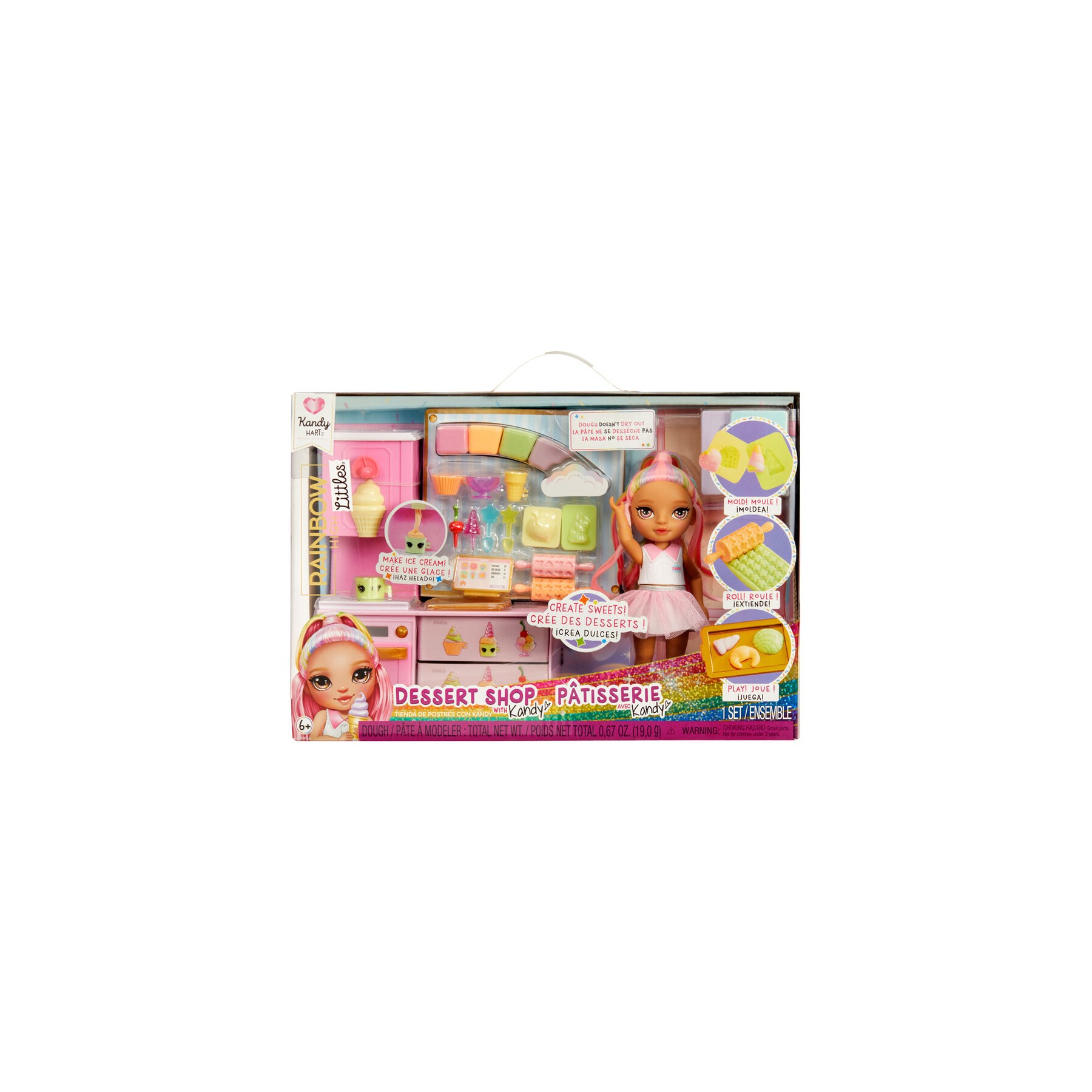 Playset + Muñeca Little Dessert Shop with Kandy Rainbow High