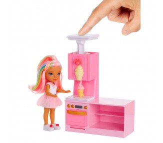 Playset + Muñeca Little Dessert Shop with Kandy Rainbow High