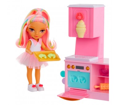 Playset + Muñeca Little Dessert Shop with Kandy Rainbow High