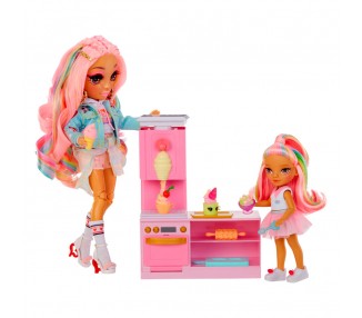 Playset + Muñeca Little Dessert Shop with Kandy Rainbow High