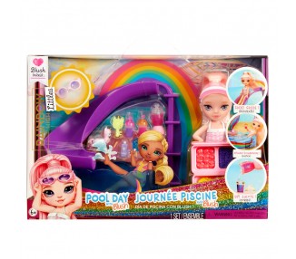 Playset + Muñeca Little Pool Day with Blush Rainbow High