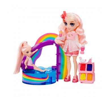 Playset + Muñeca Little Pool Day with Blush Rainbow High