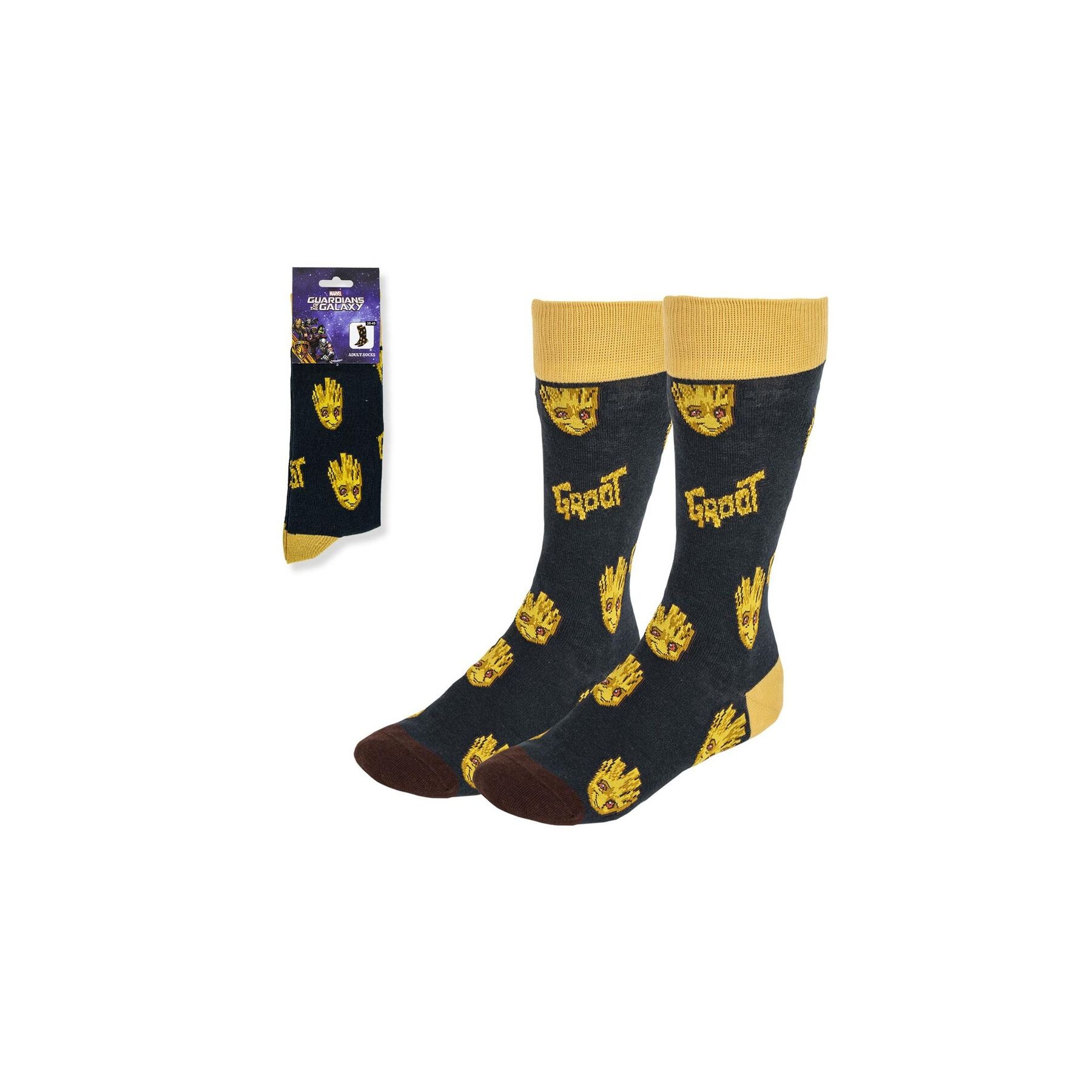Set calcetines Groot Guardianes de La Galaxia Marvel adulto
