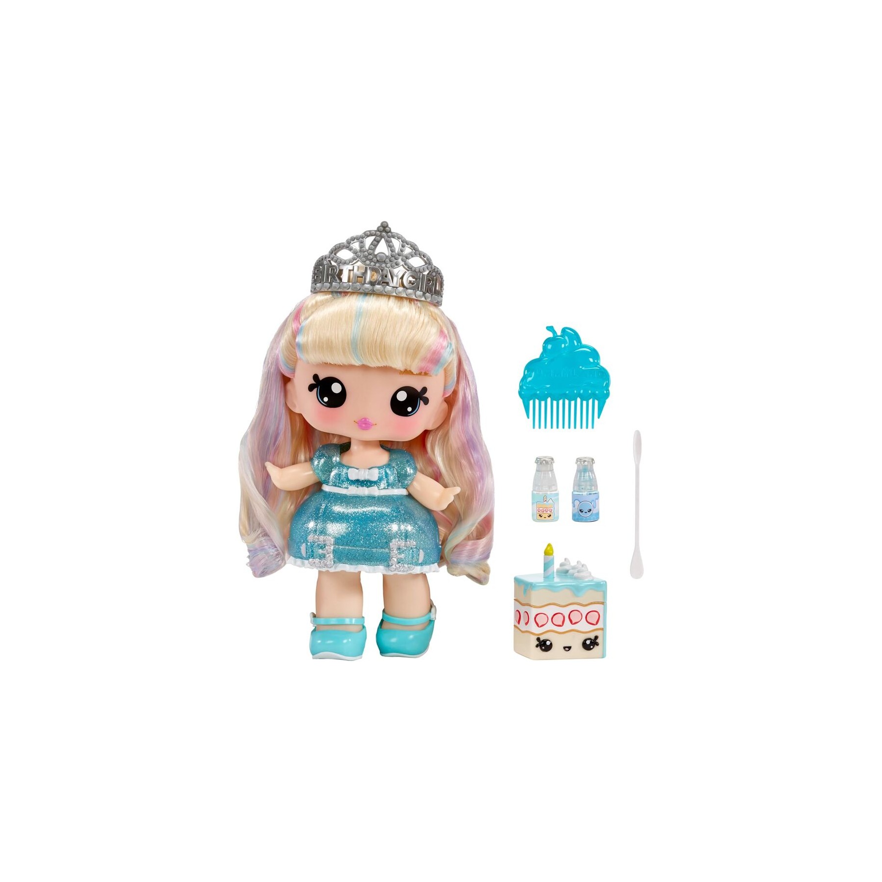 Muñeca + brillo de labios Callie Birthday Cake Yummiland