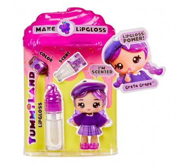 Muñeca Mini + brillo de labios Yummiland surtido