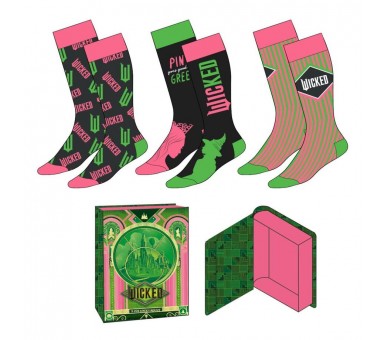 Set 3 calcetines Wicked adulto