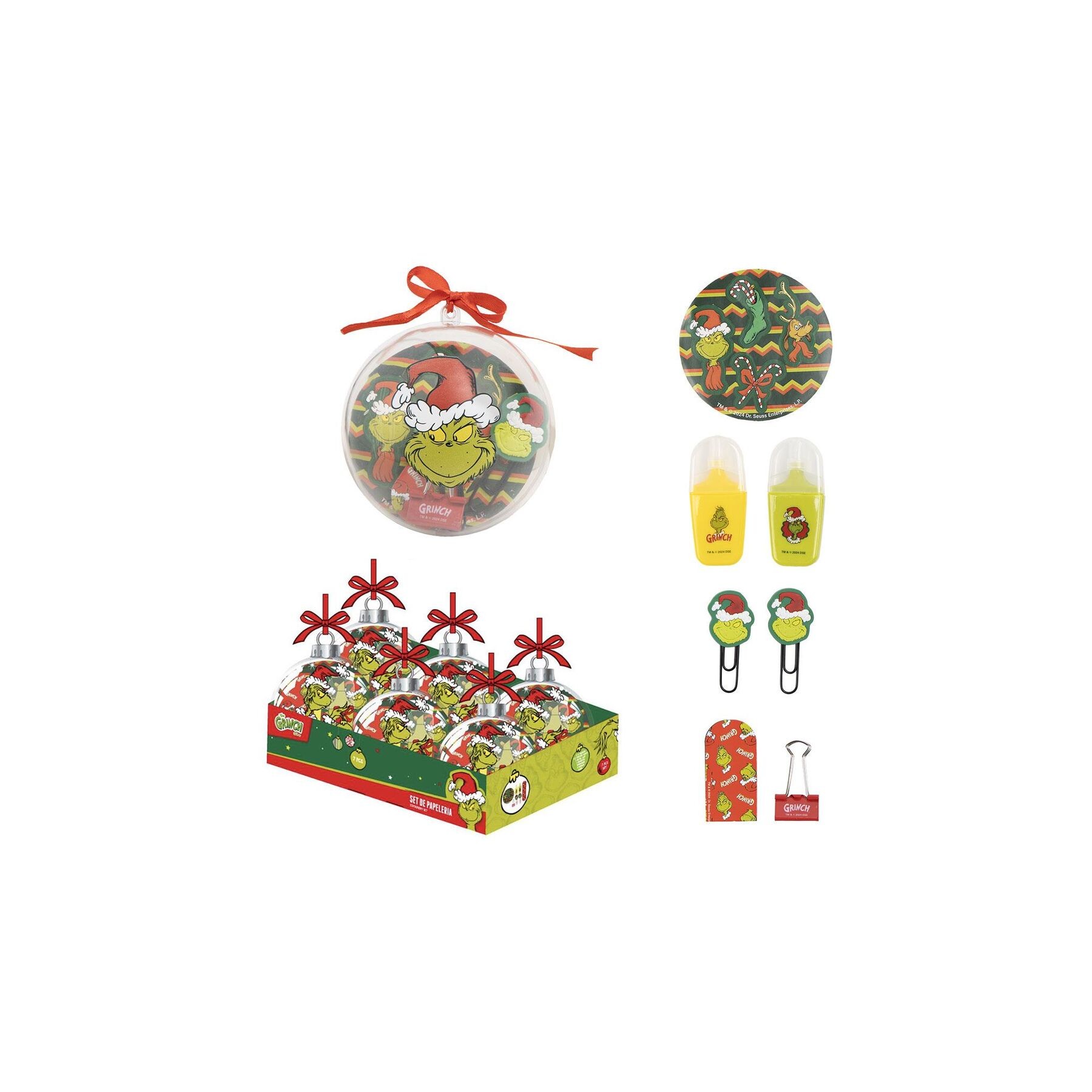 Bola navidad papeleria Grinch