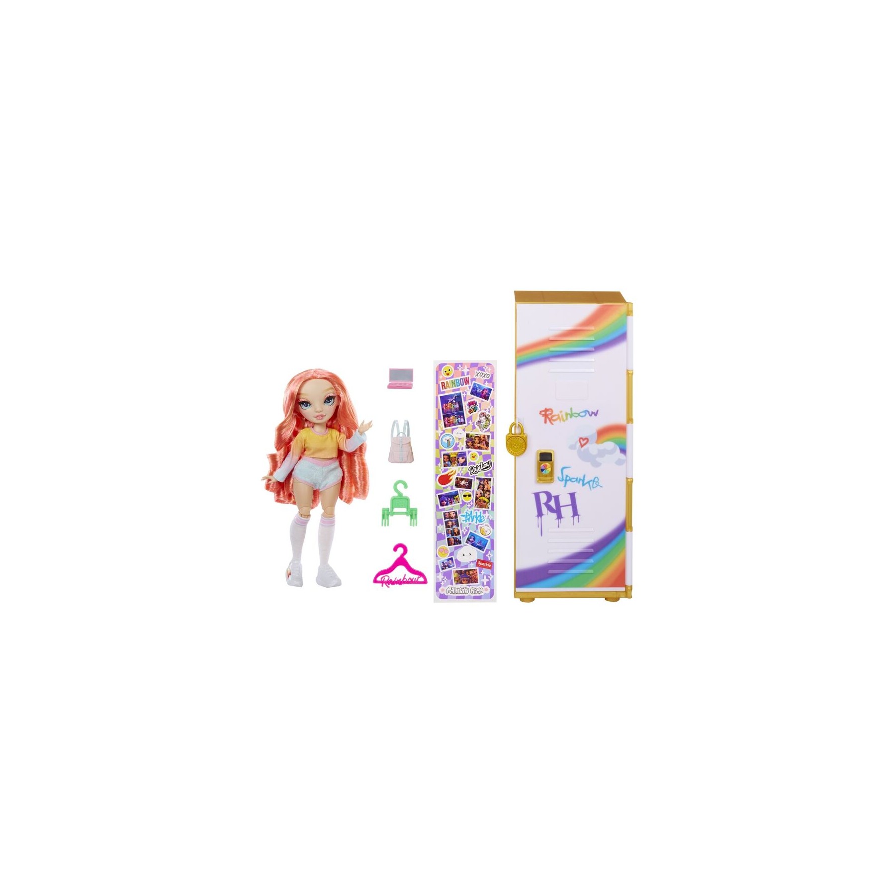 Playset muñeca con taquilla Rainbow High