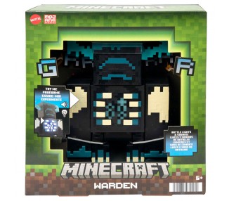 Figura Warden Minecraft luz y sonido