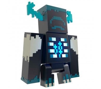 Figura Warden Minecraft luz y sonido