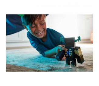 Figura Warden Minecraft luz y sonido