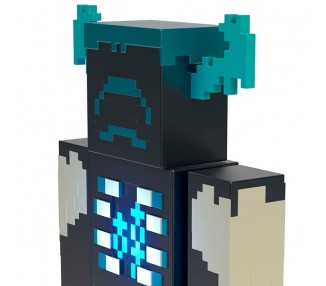 Figura Warden Minecraft luz y sonido