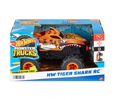 Coche radio control Tiger Shark Monster Trucks Hot Wheels