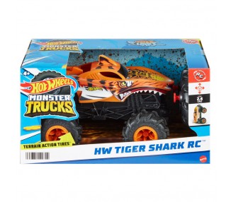 Coche radio control Tiger Shark Monster Trucks Hot Wheels
