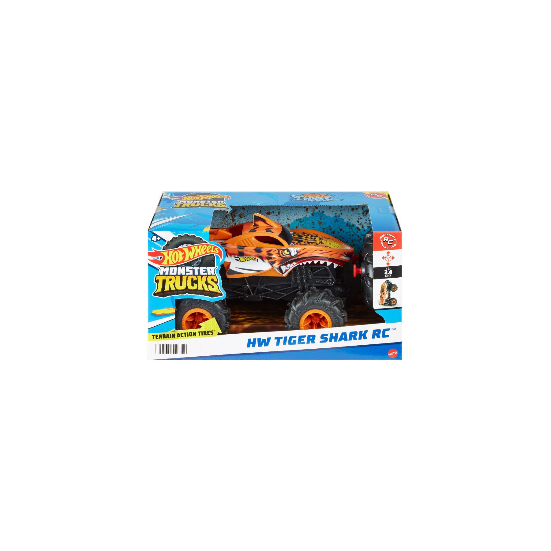 Coche radio control Tiger Shark Monster Trucks Hot Wheels