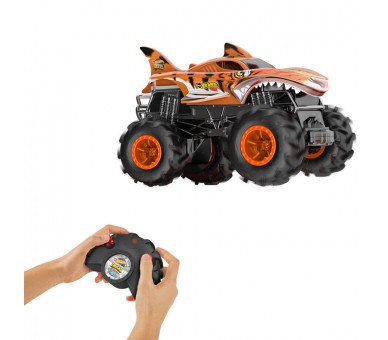 Coche radio control Tiger Shark Monster Trucks Hot Wheels