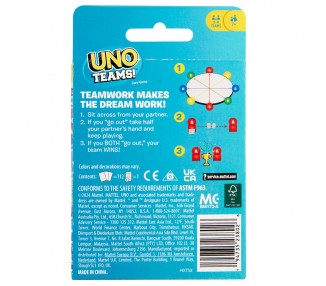 Juego cartas UNO Teams