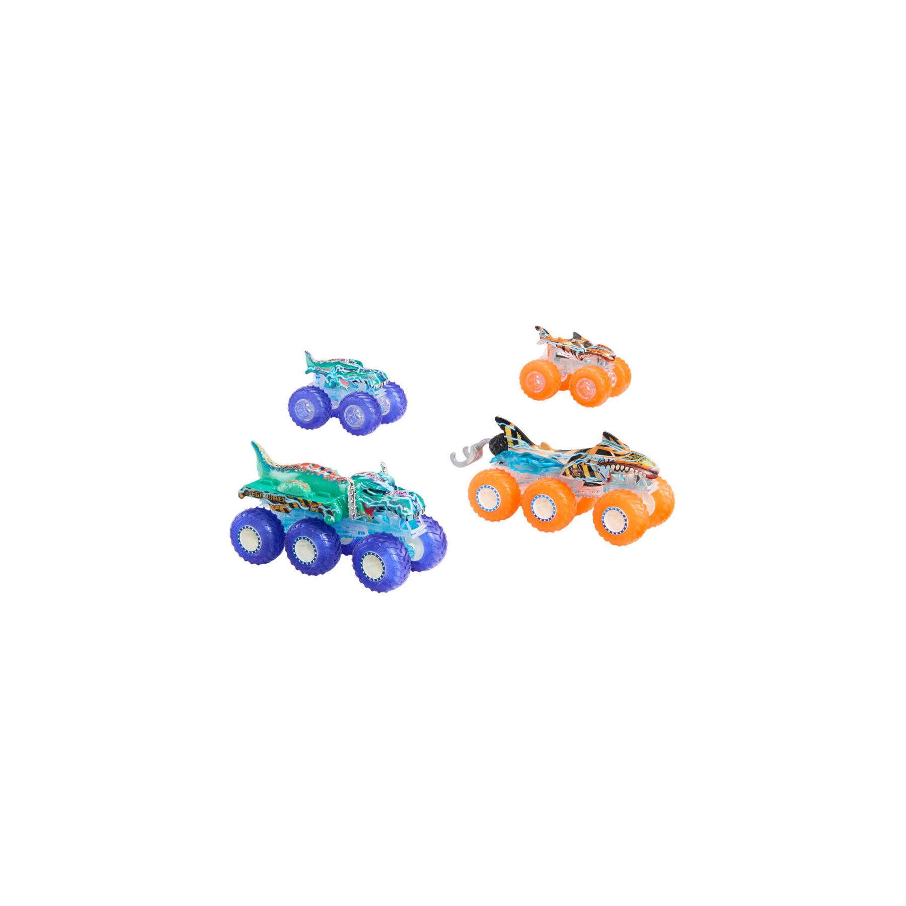 Blister Power Smashers Mega-Wrex y Tiger Shark Monster Trucks