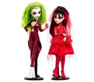 Set 2 muñecas Beetlejuice Bitelchus Monster High Skullector