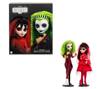 Set 2 muñecas Beetlejuice Bitelchus Monster High Skullector