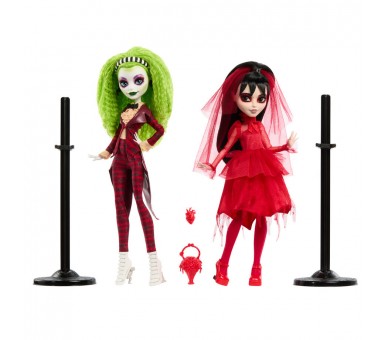Set 2 muñecas Beetlejuice Bitelchus Monster High Skullector