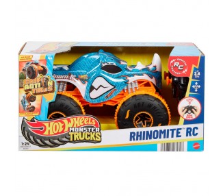 Coche radio control Rhinomite Monster Trucks Hot Wheels