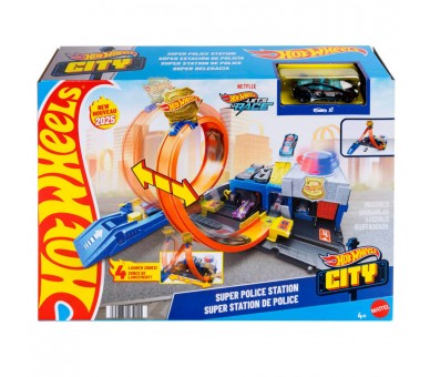 Pista Super Estacion de Policia City Hot Wheels