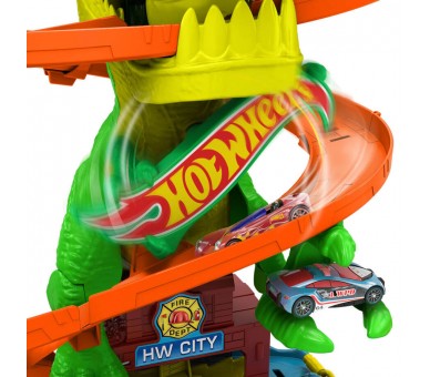 Pista Estacion de Bomberos T-Rex City Hot Wheels