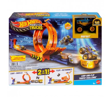 Pista Trofeo del Desafío Bigfoot Monster Trucks Hot Wheels