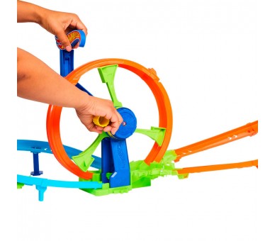 Pista Desafio Turbina de Accion Stunt Tracks Hot Wheels