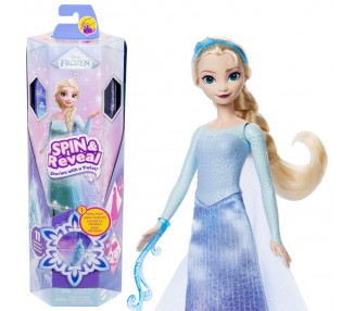 Muñeca Spin And Reveal Elsa Frozen Disney